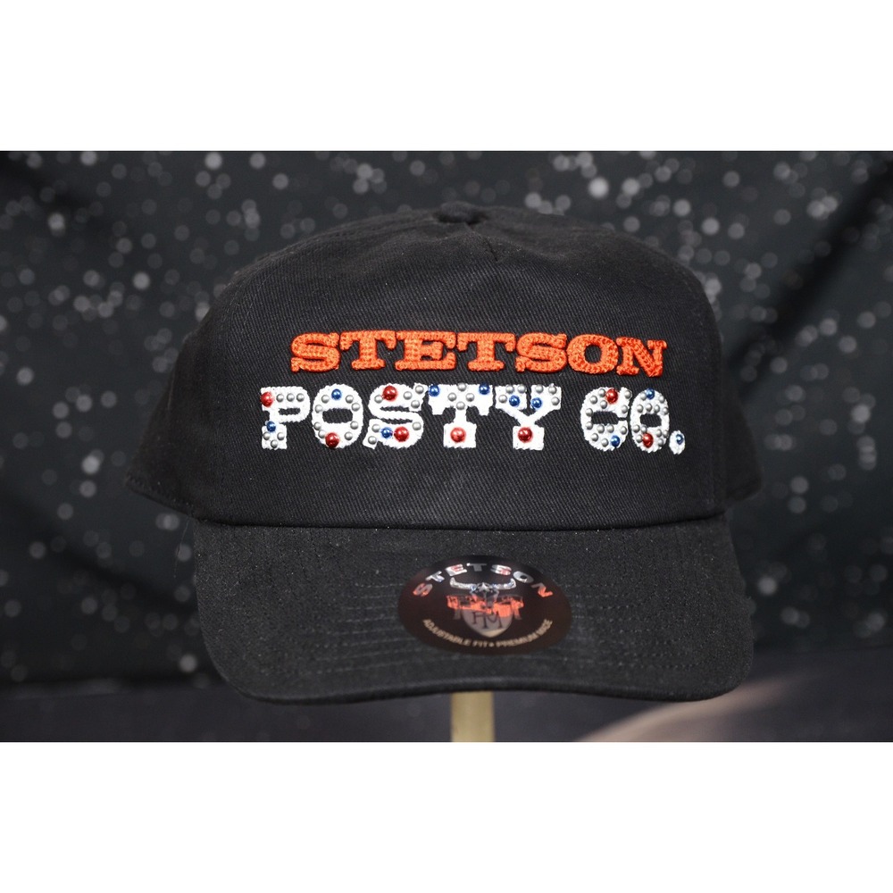 Stetson Post Malone Posty Co Hat Cap Mens One Size Black Snapback Embroidered